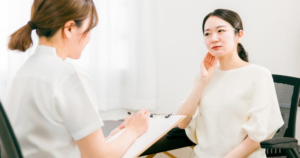 美容医療によるあごのたるみ改善