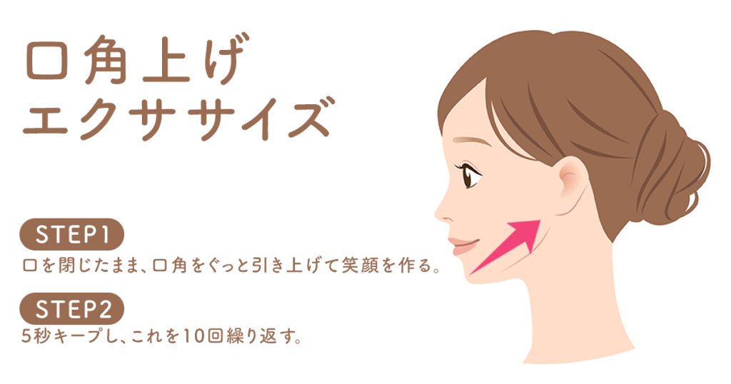 口角上げエクササイズ