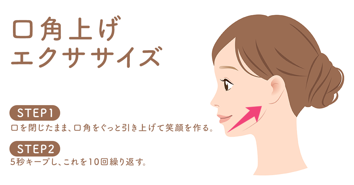 口角上げエクササイズ