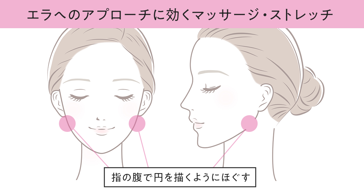 エラへのアプローチに効くマッサージ・ストレッチ